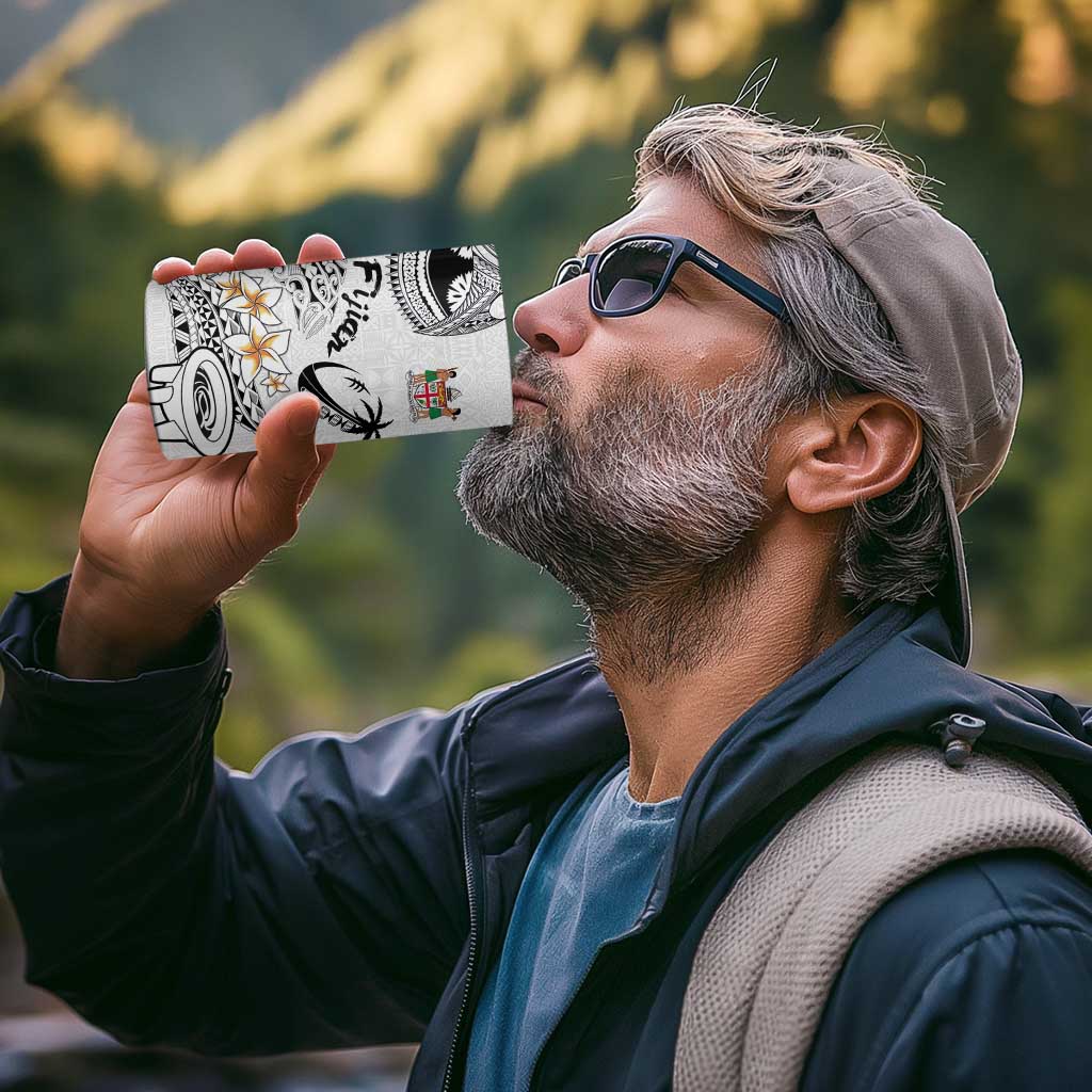 Fijian Traditional Culture 4 in 1 Can Cooler Tumbler Tapa Tribal Tattoos - Polynesian Pride