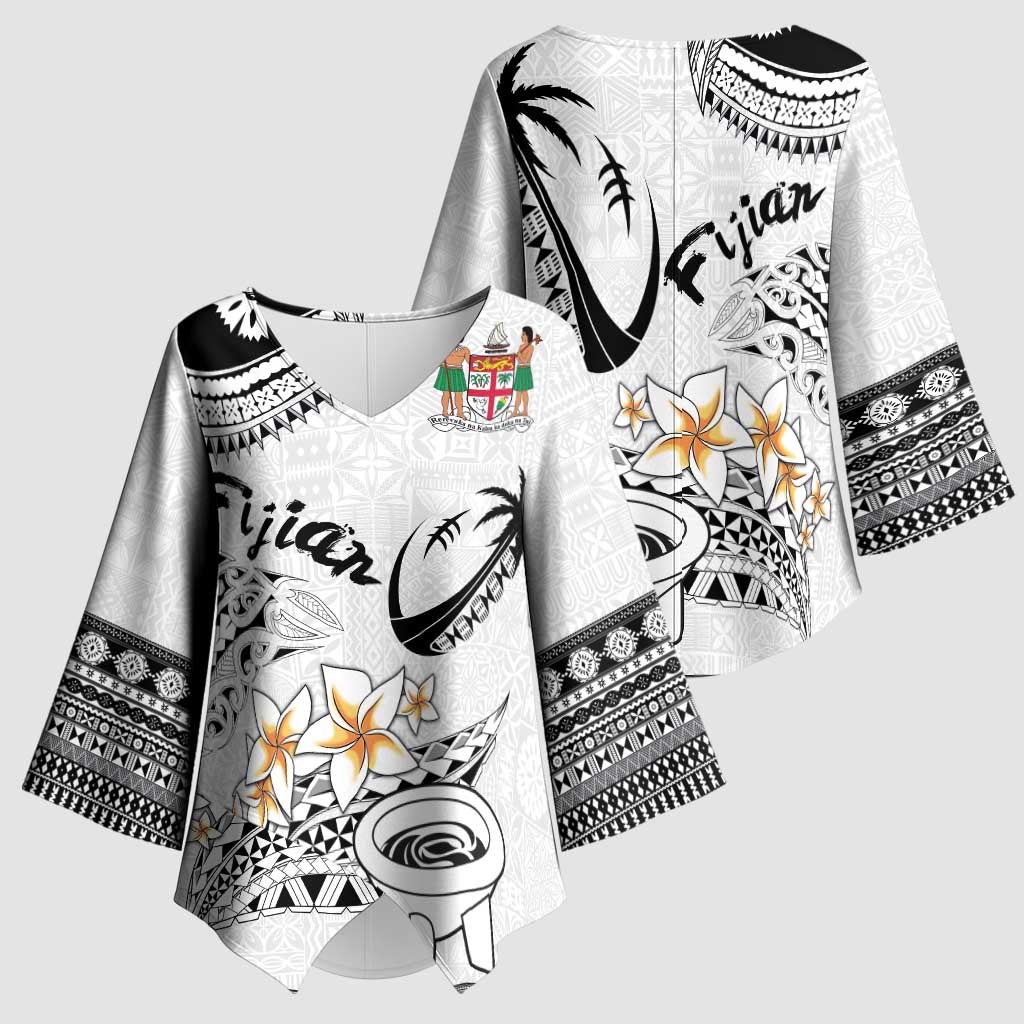 Fijian Traditional Culture Kimono Sleeve Blouse Tapa Tribal Tattoos - Polynesian Pride
