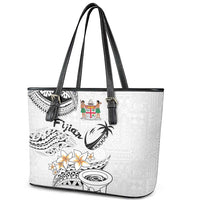 Fijian Traditional Culture Leather Tote Bag Tapa Tribal Tattoos - Polynesian Pride