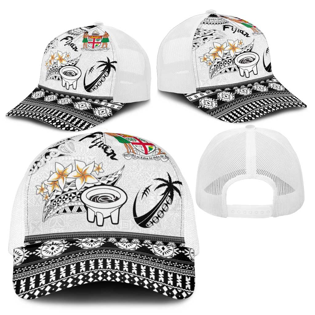Fijian Traditional Culture Mesh Trucker Cap Tapa Tribal Tattoos - Polynesian Pride