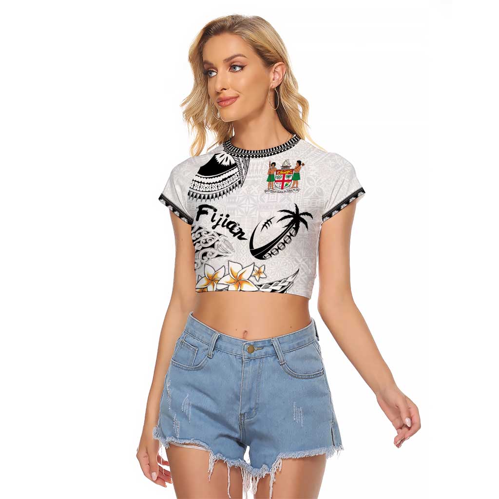 Fijian Traditional Culture Raglan Cropped T Shirt Tapa Tribal Tattoos - Polynesian Pride