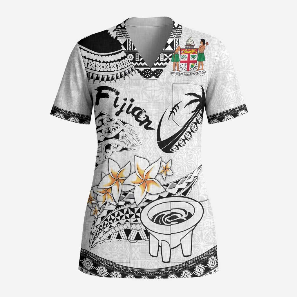 Fijian Traditional Culture Scrub Top Tapa Tribal Tattoos - Polynesian Pride