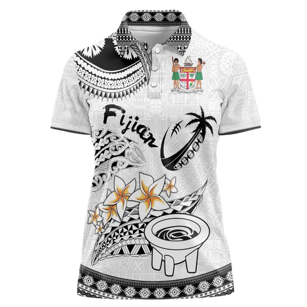 Fijian Traditional Culture Women Polo Shirt Tapa Tribal Tattoos - Polynesian Pride