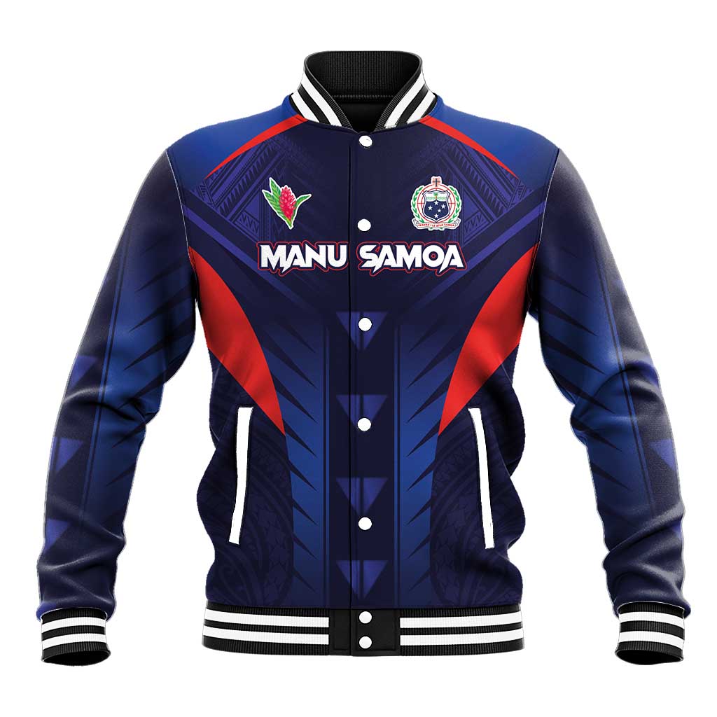 Custom Rugby Samoa Baseball Jacket Siva Tau Spirit Sporty Vibes - Polynesian Pride