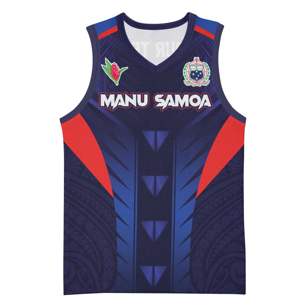 Custom Rugby Samoa Basketball Jersey Siva Tau Spirit Sporty Vibes - Polynesian Pride