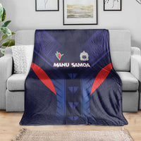 Rugby Samoa Blanket Siva Tau Spirit Sporty Vibes - Polynesian Pride