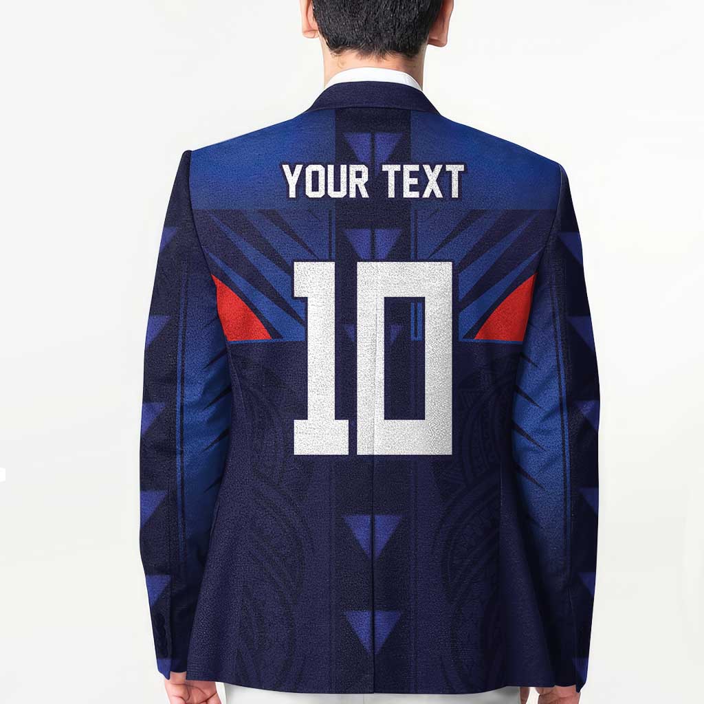Custom Rugby Samoa Blazer Siva Tau Spirit Sporty Vibes LT03 - Polynesian Pride