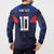 Custom Rugby Samoa Button Sweatshirt Siva Tau Spirit Sporty Vibes - Polynesian Pride