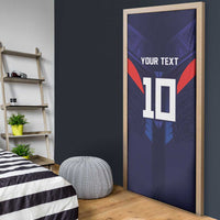 Custom Rugby Samoa Door Cover Siva Tau Spirit Sporty Vibes - Polynesian Pride