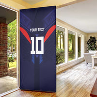 Custom Rugby Samoa Door Cover Siva Tau Spirit Sporty Vibes - Polynesian Pride