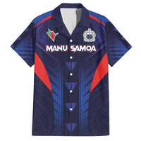 Custom Rugby Samoa Family Matching Summer Maxi Dress and Hawaiian Shirt Siva Tau Spirit Sporty Vibes - Polynesian Pride