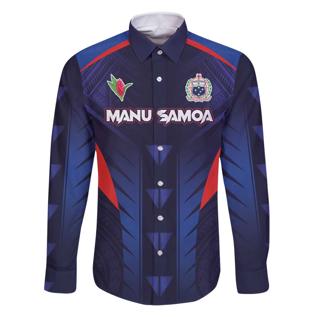 Custom Rugby Samoa Family Matching Summer Maxi Dress and Hawaiian Shirt Siva Tau Spirit Sporty Vibes - Polynesian Pride