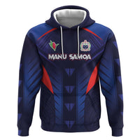 Custom Rugby Samoa Hoodie Siva Tau Spirit Sporty Vibes - Polynesian Pride