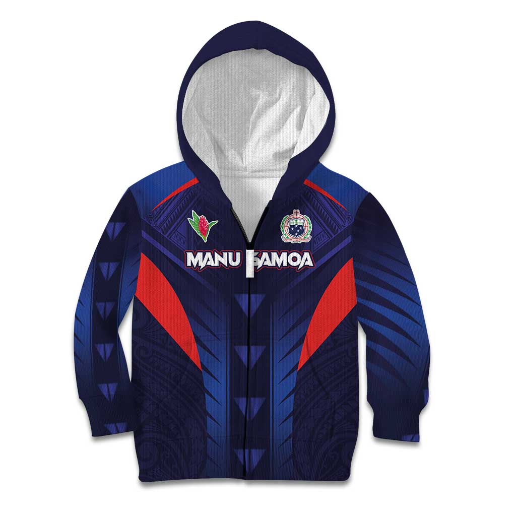 Custom Rugby Samoa Kid Hoodie Siva Tau Spirit Sporty Vibes - Polynesian Pride