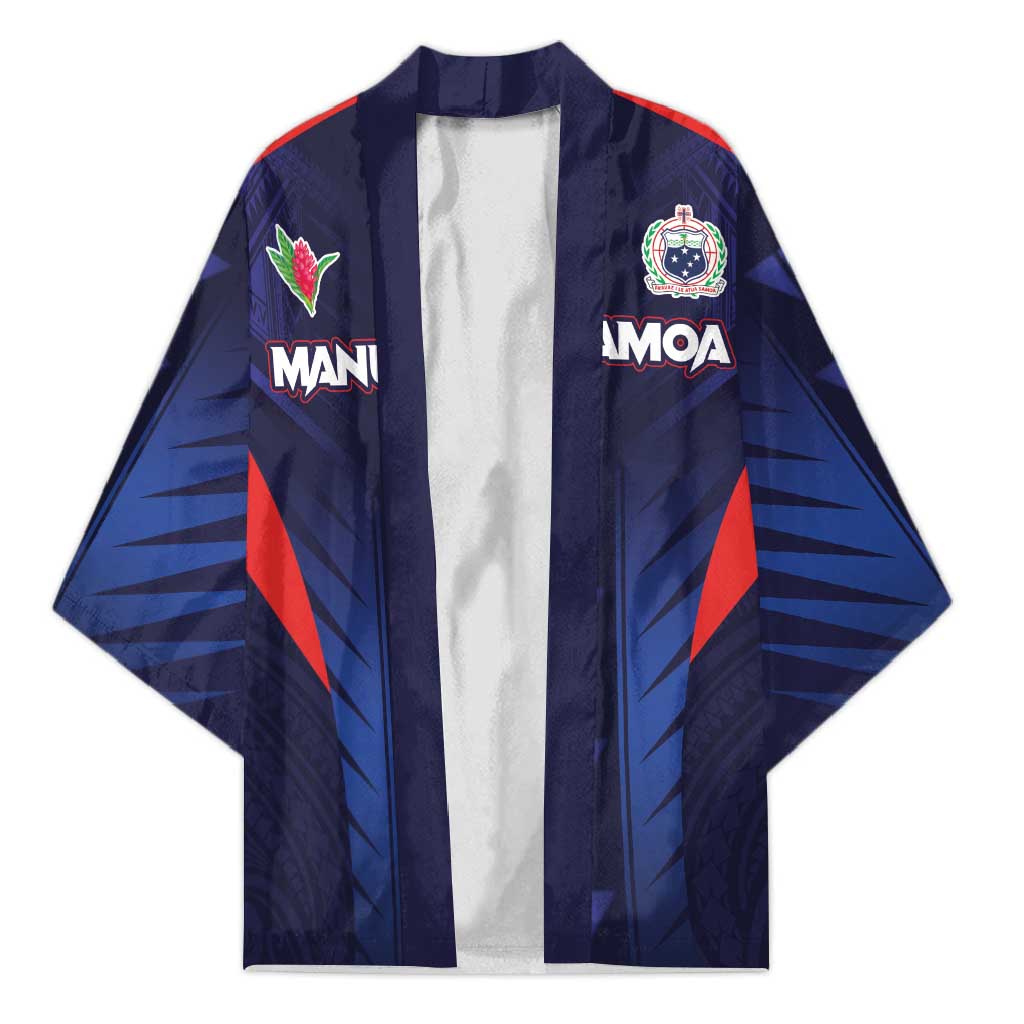 Custom Rugby Samoa Kimono Siva Tau Spirit Sporty Vibes - Polynesian Pride