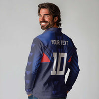 Custom Rugby Samoa Long Sleeve Polo Shirt Siva Tau Spirit Sporty Vibes LT03 - Polynesian Pride