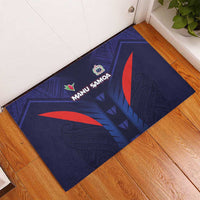 Rugby Samoa Rubber Doormat Siva Tau Spirit Sporty Vibes - Polynesian Pride