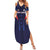 Custom Rugby Samoa Summer Maxi Dress Siva Tau Spirit Sporty Vibes - Polynesian Pride
