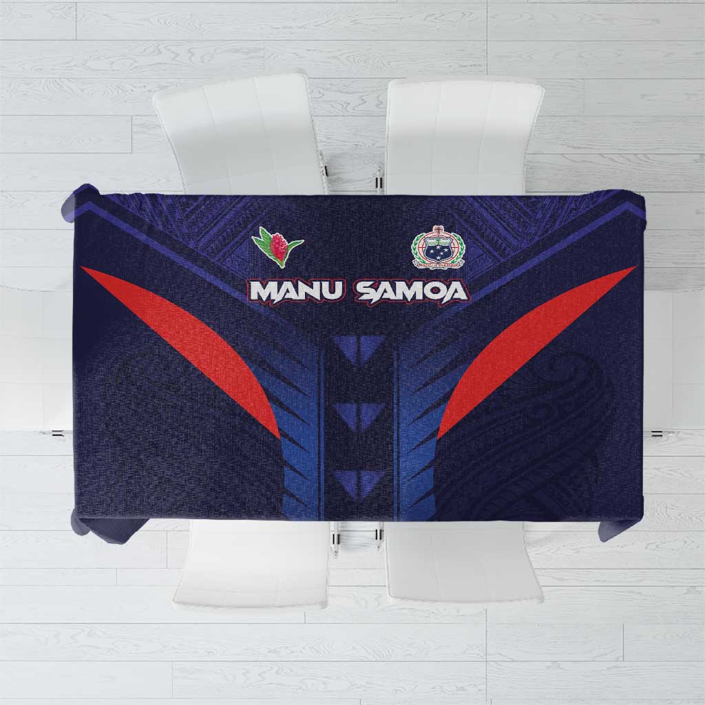 Rugby Samoa Tablecloth Siva Tau Spirit Sporty Vibes - Polynesian Pride