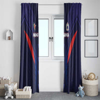 Rugby Samoa Window Curtain Siva Tau Spirit Sporty Vibes LT03 - Polynesian Pride