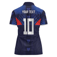 Custom Rugby Samoa Women Polo Shirt Siva Tau Spirit Sporty Vibes LT03 - Polynesian Pride