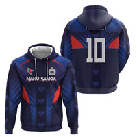 Custom Rugby Samoa Zip Hoodie Siva Tau Spirit Sporty Vibes - Polynesian Pride