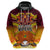 Custom PNG Port Moresby Vipers Rugby Hoodie Fire Vipers Mix PNG Bird Polynesian Tattoo LT03 - Polynesian Pride