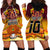 Custom PNG Port Moresby Vipers Rugby Hoodie Dress Fire Vipers Mix PNG Bird Polynesian Tattoo LT03 - Polynesian Pride