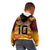 Custom PNG Port Moresby Vipers Rugby Kid Hoodie Fire Vipers Mix PNG Bird Polynesian Tattoo LT03 - Polynesian Pride