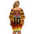 Custom PNG Port Moresby Vipers Rugby Off Shoulder Short Dress Fire Vipers Mix PNG Bird Polynesian Tattoo LT03 - Polynesian Pride