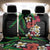 Hawaiian Tropical Flowers and Maile Pikake Back Car Seat Cover Polynesian Tribal Pattern Black Color