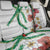 Hawaiian Tropical Flowers and Maile Pikake Back Car Seat Cover Polynesian Tribal Pattern White Color