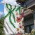 Hawaiian Tropical Flowers and Maile Pikake Garden Flag Polynesian Tribal Pattern White Color