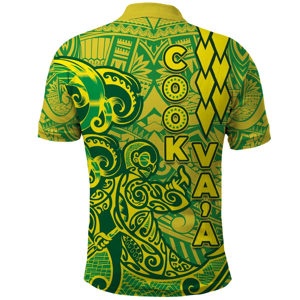Cook Islands Vaa Polynesian Art Tattoo Polo Shirt National Color