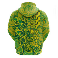Cook Islands Vaa Polynesian Art Tattoo Zip Hoodie National Color