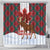 Canadian Christmas - Moose and Maple Retro Style Shower Curtain