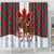 Canadian Christmas - Moose and Maple Retro Style Shower Curtain