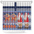 Yule Goat Joulupukki Finnish Christmas Shower Curtain Scandinavian Pattern