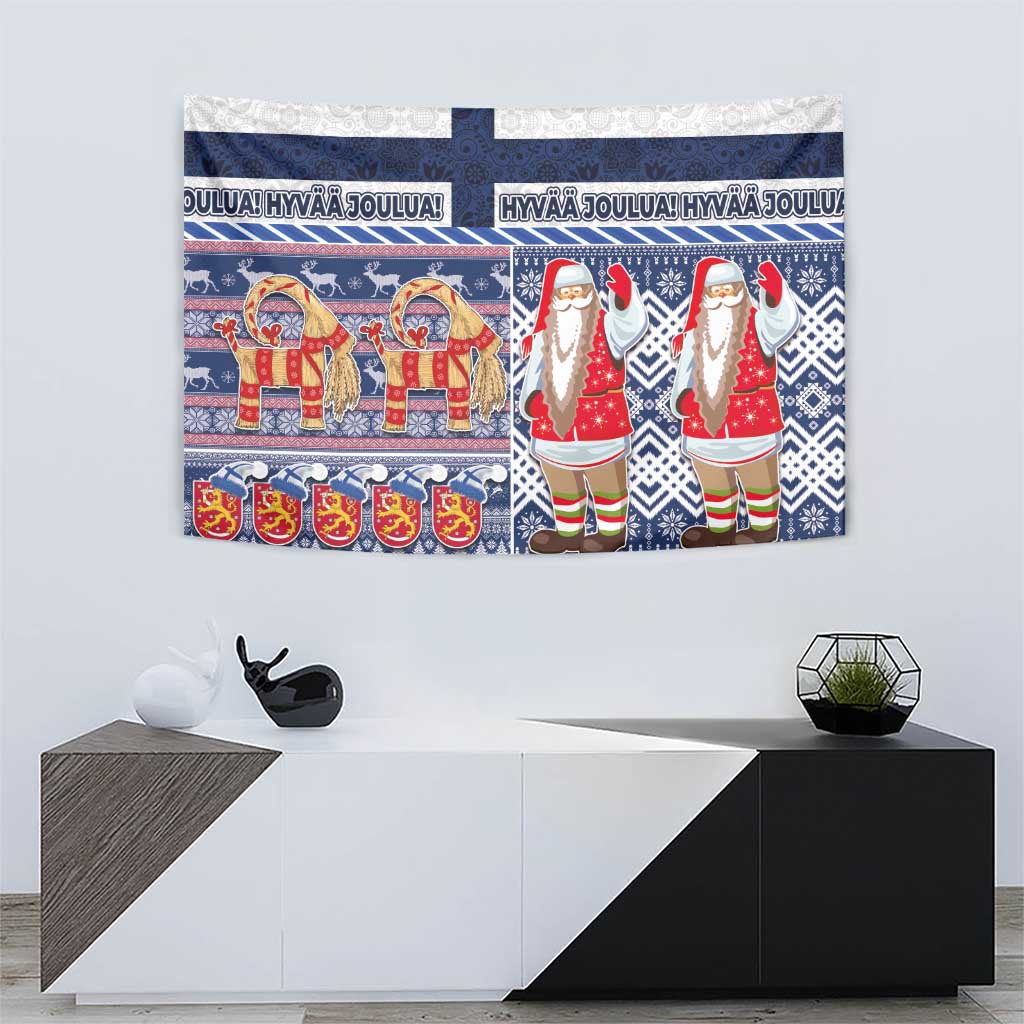 Yule Goat Joulupukki Finnish Christmas Tapestry Scandinavian Pattern