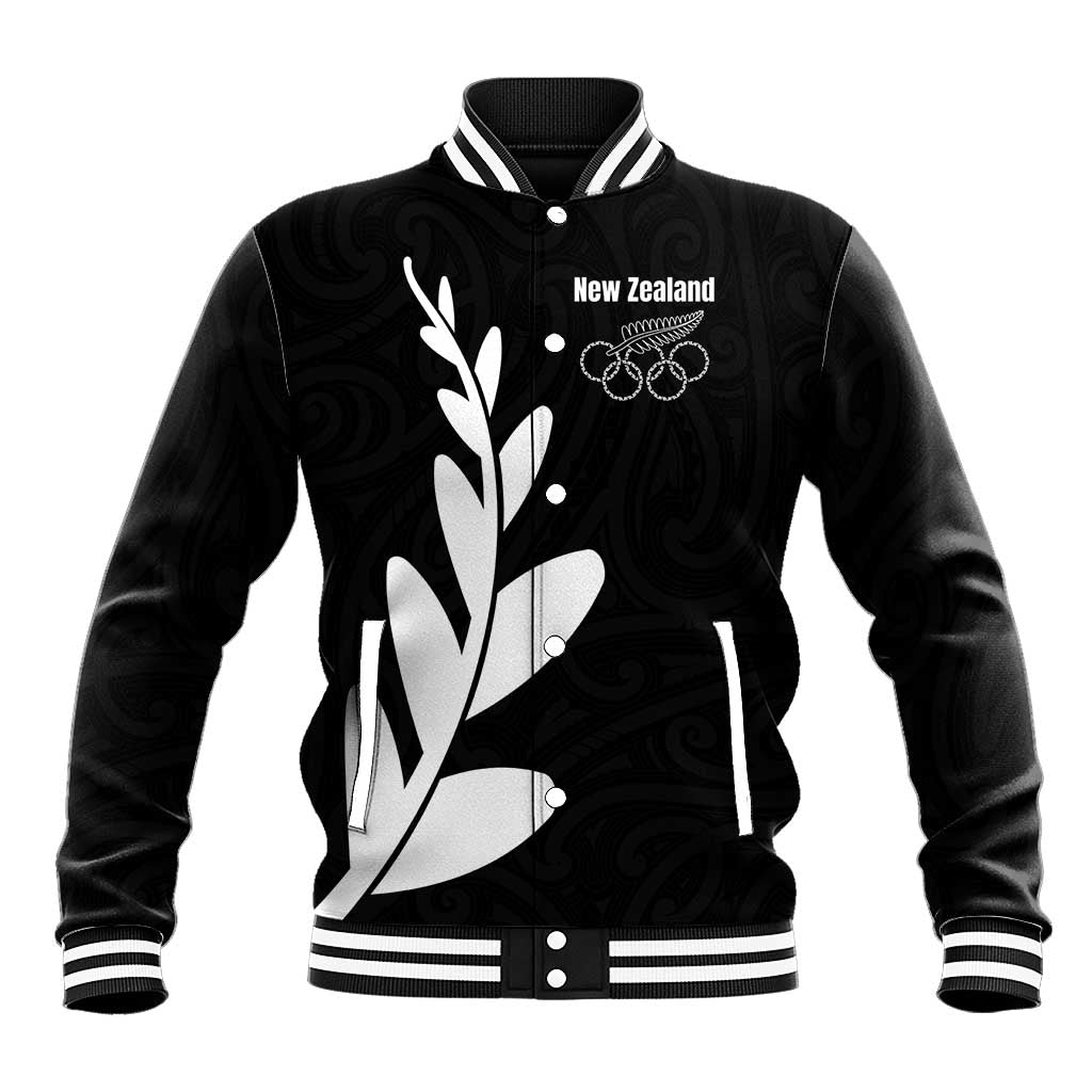 Personalised New Zealand Canoeing Special Jersey Baseball Jacket