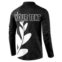 Personalised New Zealand Canoeing Special Jersey Button Sweatshirt