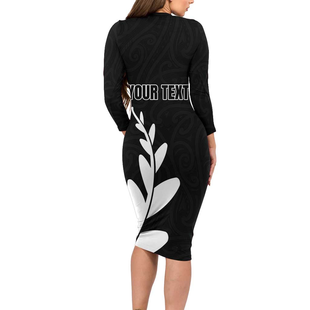 Personalised New Zealand Canoeing Special Jersey Family Matching Long Sleeve Bodycon Dress and Hawaiian Shirt LT03 - Polynesian Pride