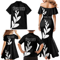 Personalised New Zealand Canoeing Special Jersey Family Matching Mermaid Dress and Hawaiian Shirt LT03 - Polynesian Pride