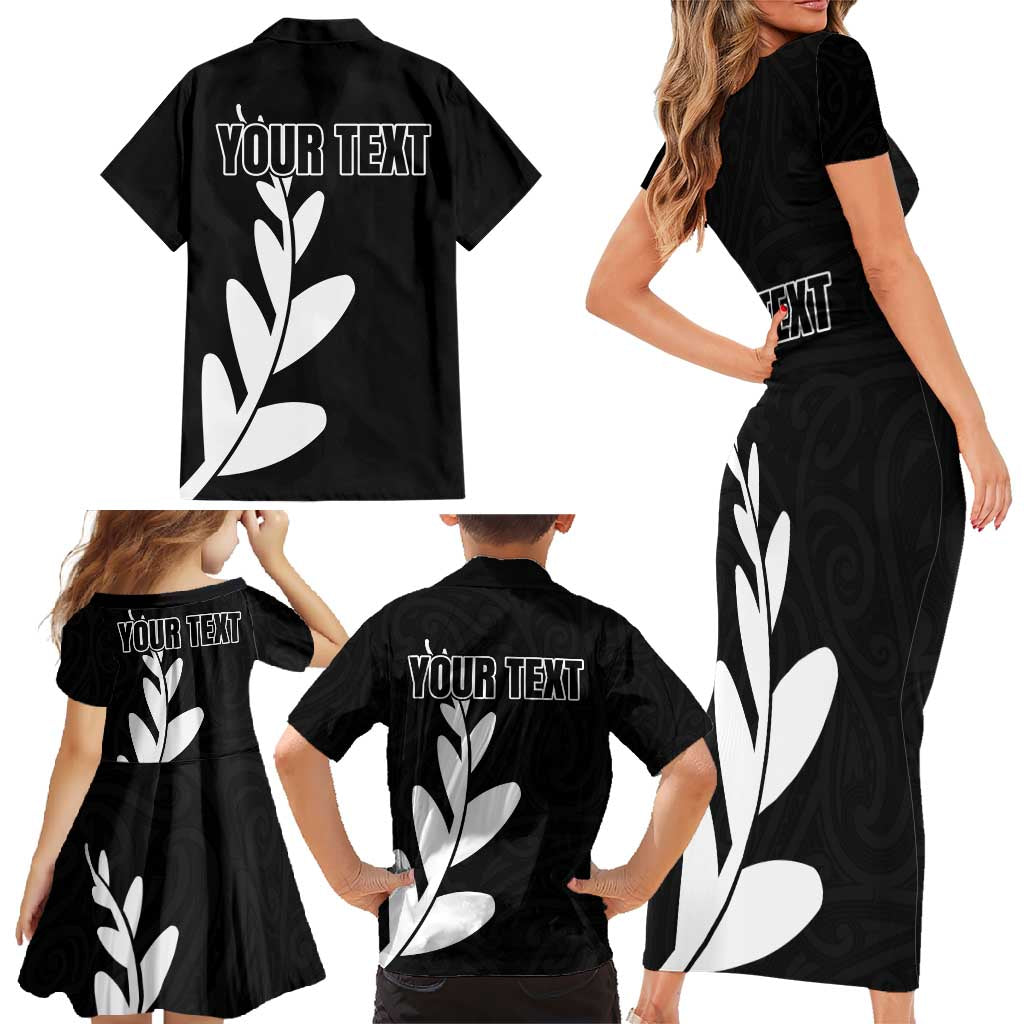 Personalised New Zealand Canoeing Special Jersey Family Matching Short Sleeve Bodycon Dress and Hawaiian Shirt LT03 - Polynesian Pride