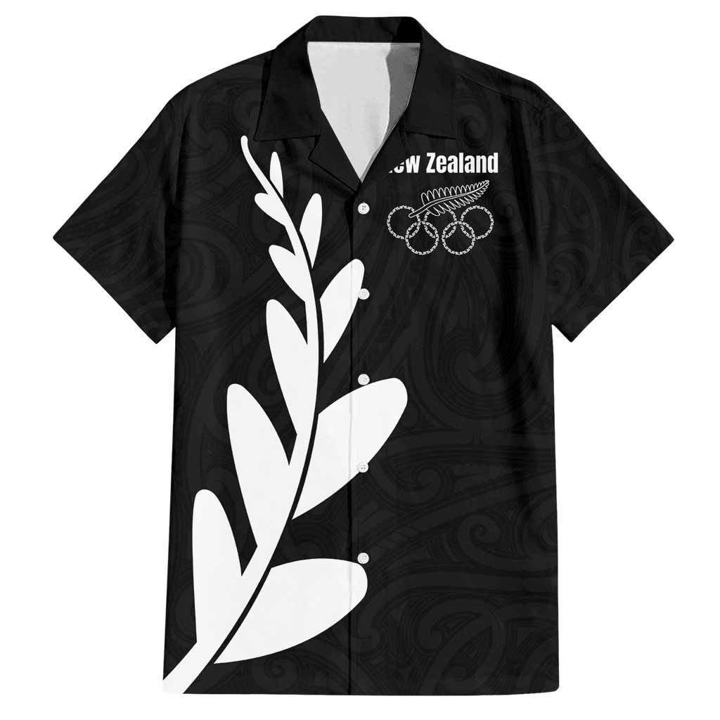 Personalised New Zealand Canoeing Special Jersey Family Matching Summer Maxi Dress and Hawaiian Shirt LT03 Dad's Shirt - Short Sleeve Black - Polynesian Pride