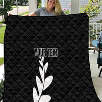 Personalised New Zealand Canoeing Special Jersey Quilt LT03 Black - Polynesian Pride