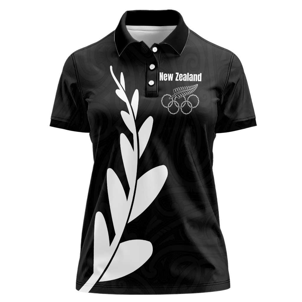Personalised New Zealand Canoeing Special Jersey Women Polo Shirt