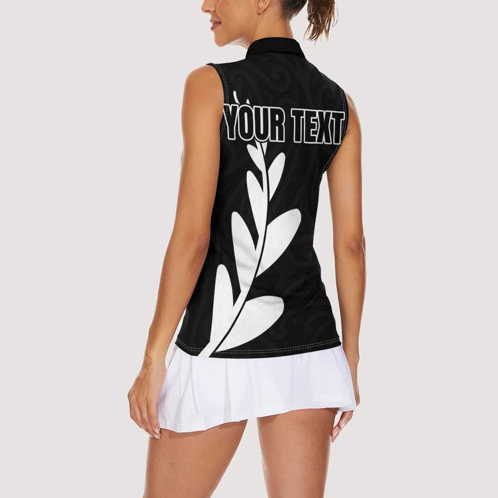 Personalised New Zealand Canoeing Special Jersey Women Sleeveless Polo Shirt LT03 - Polynesian Pride