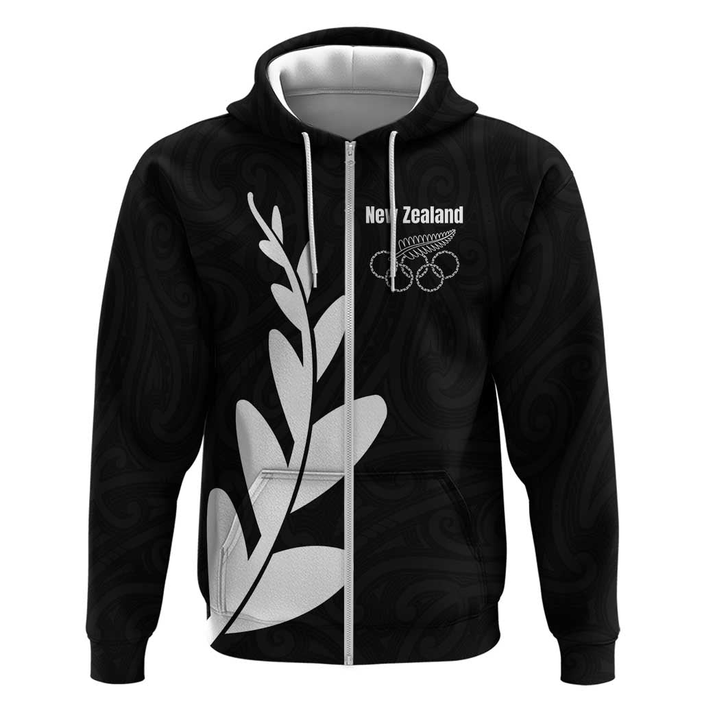 Personalised New Zealand Canoeing Special Jersey Zip Hoodie
