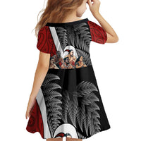 New Zealand Te Matatini Family Matching Off Shoulder Maxi Dress and Hawaiian Shirt Kapa Haka and Silver Fern - Maori Art Pattern LT03 - Polynesian Pride